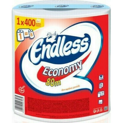 Endless Χαρτί Κουζίνας Economy 80m Ρολό 2 Φύλλων 800gr