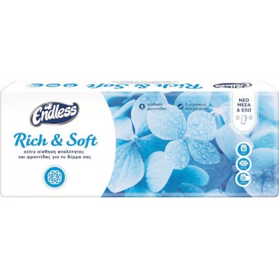 Endless Rich and Soft Χαρτί Υγείας 10 Ρολά 3 Φύλλων (95gr/Ρολό)