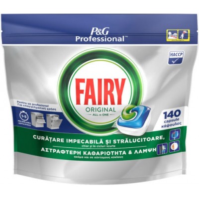Fairy Original All in One Επαγγελματικές 140 Κάψουλες Πλυντηρίου Πιάτων