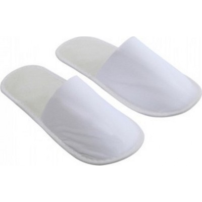 Bournas Medicals Παντόφλες μιας Χρήσης Κλειστές Non-Woven Λευκές (1 ζευγάρι)