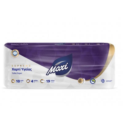 Maxi Χαρτί Υγείας Deco 10 Ρολά 112gr 19mcm 5202505020018