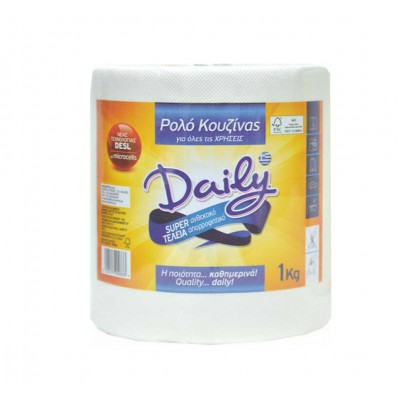 Χαρτί Κουζίνας Daily Ρολό 2 Φύλλων 1000gr