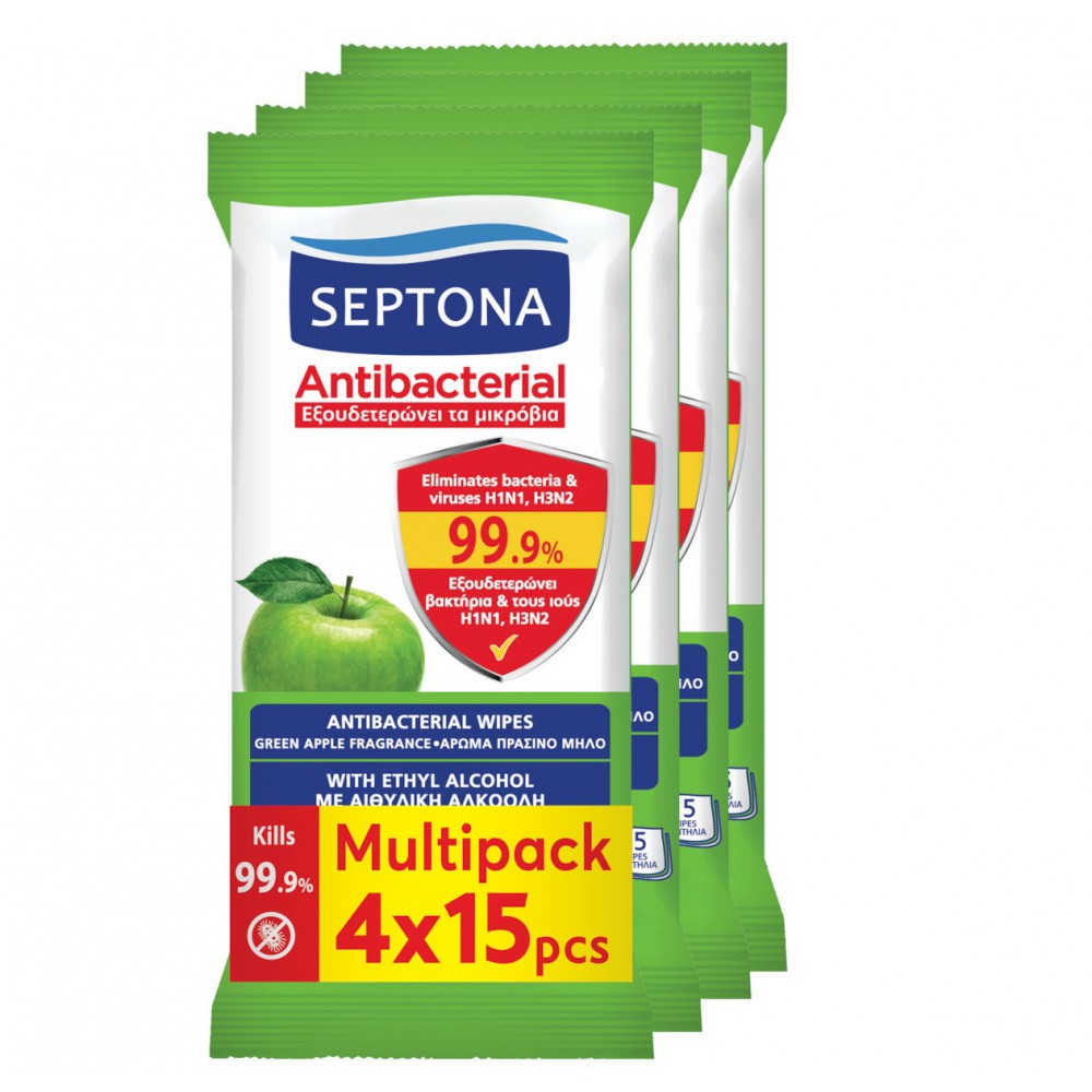 SEPTONA ΜΑΝΤ REFRESH ΠΡΑΣΙΝΟ ΜΗΛΟ 4*15Τ ΑΝΑΛΩΣΙΜΑ