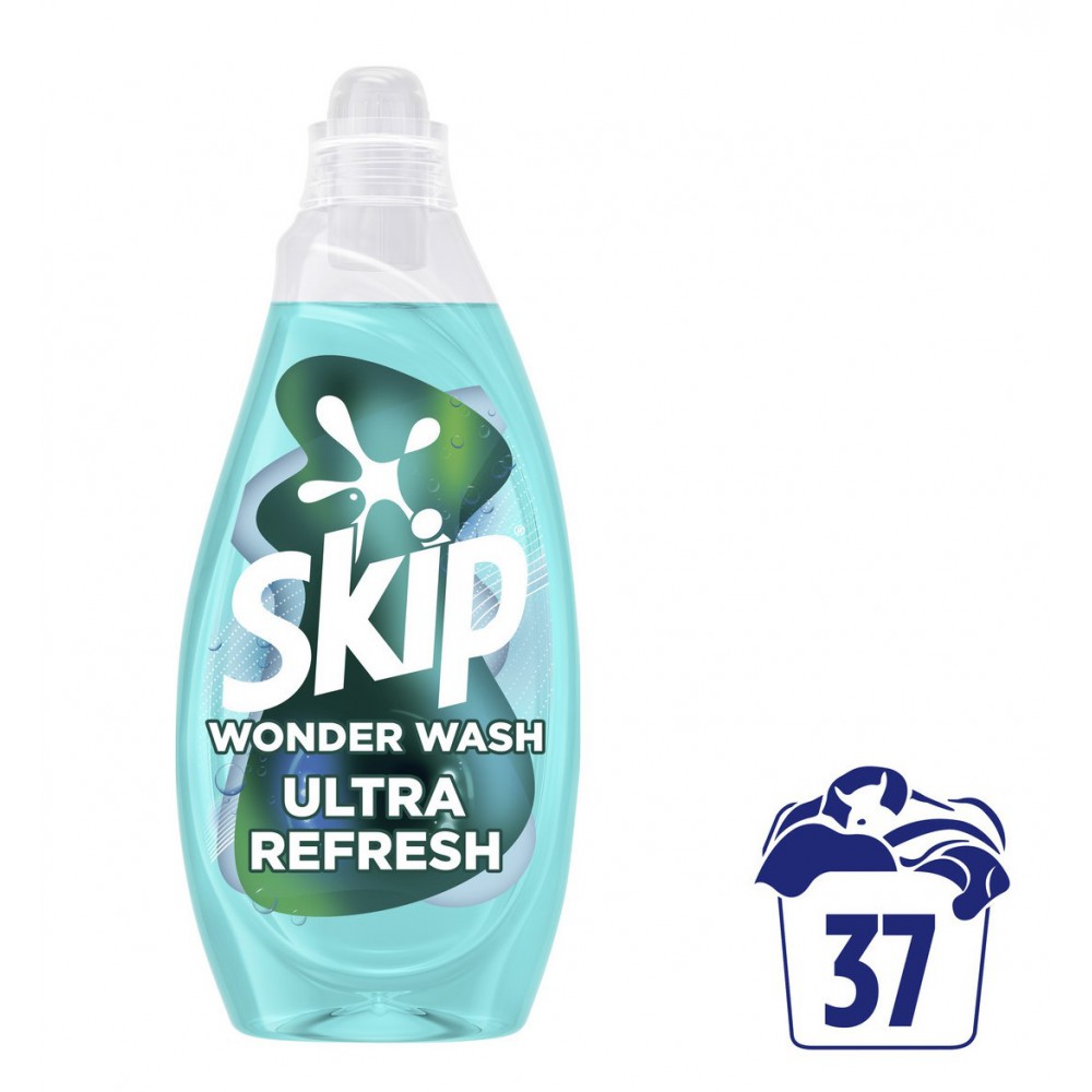 Skip Wonder Wash Ultra Refresh Υγρό Απορρυπαντικό Ρούχων 1.48lt (37 Μεζούρες) ΑΝΑΛΩΣΙΜΑ