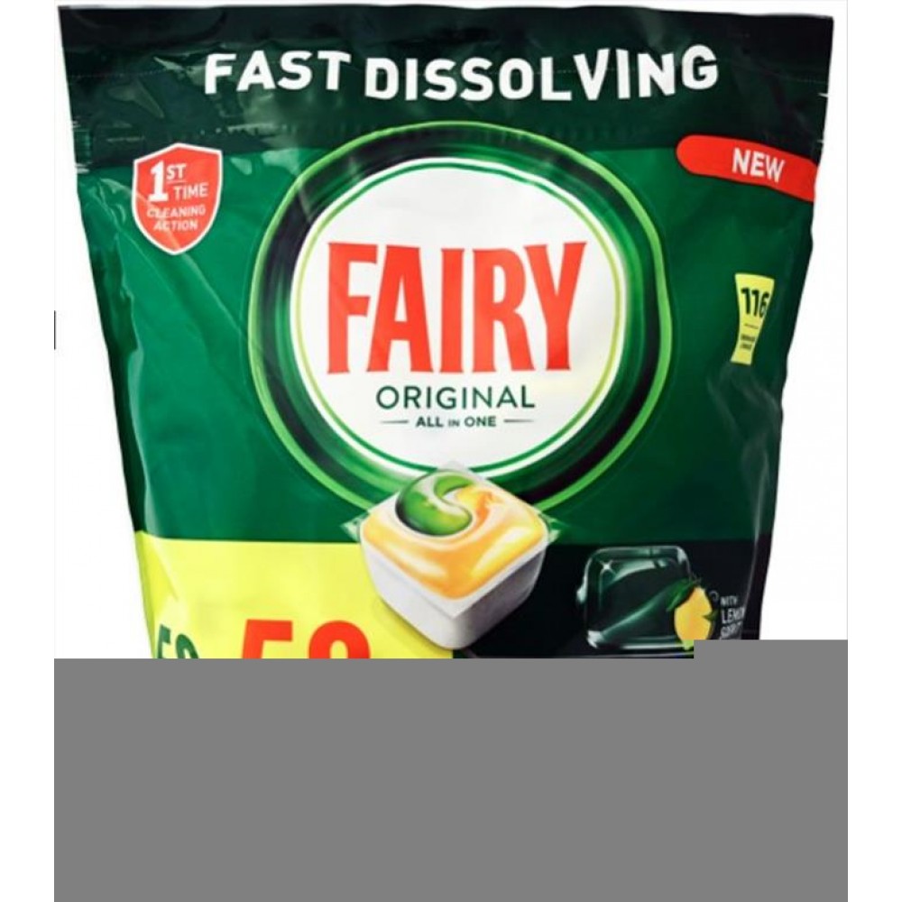 FAIRY ALL IN ONE 116 ΤΑΜΠΛΕΤΕΣ LEMON ΑΝΑΛΩΣΙΜΑ