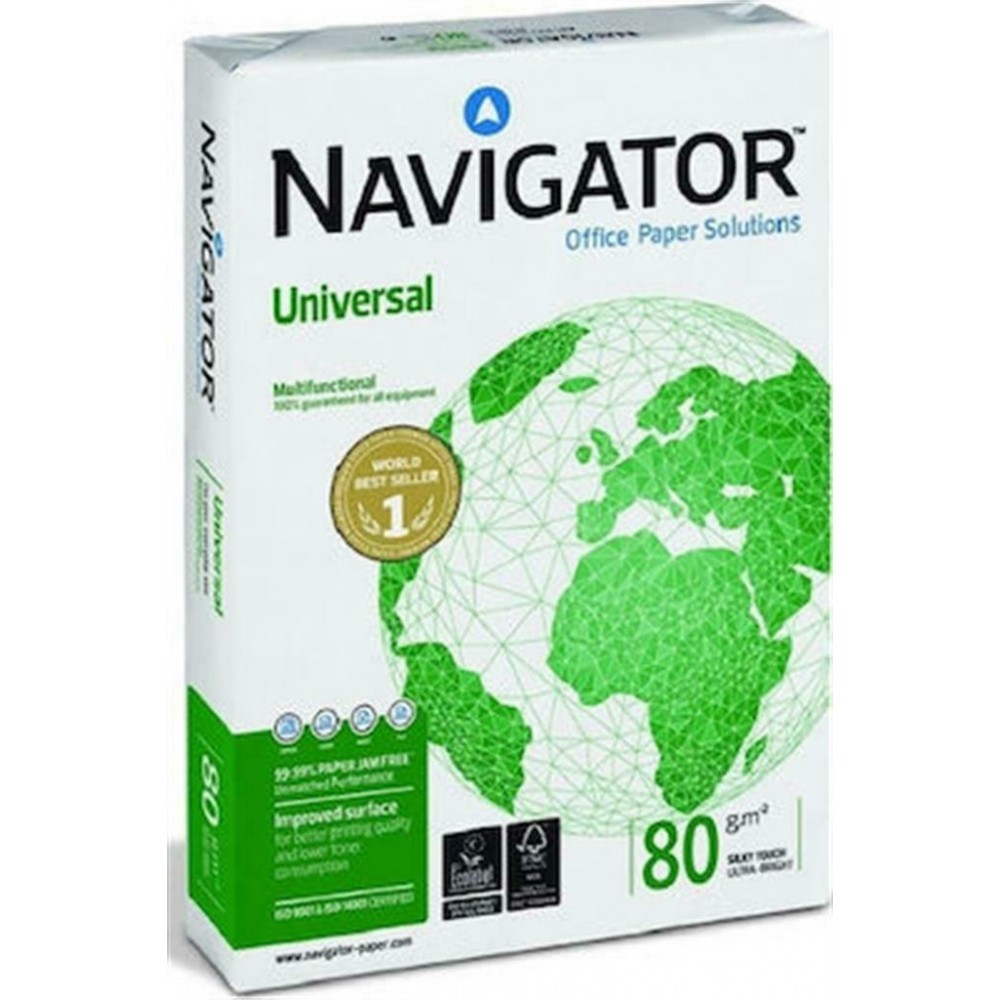 Navigator Universal Χαρτί Εκτύπωσης A4 80gr/m² 500 φύλλα Φωτοτυπικό Χαρτί
