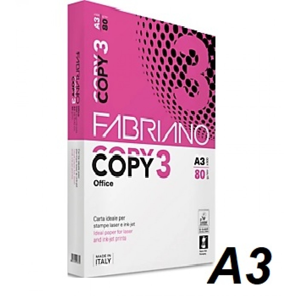 Fabriano Copy 3 Χαρτί A3 Εκτύπωσης 80gr/m² 500 φύλλα
