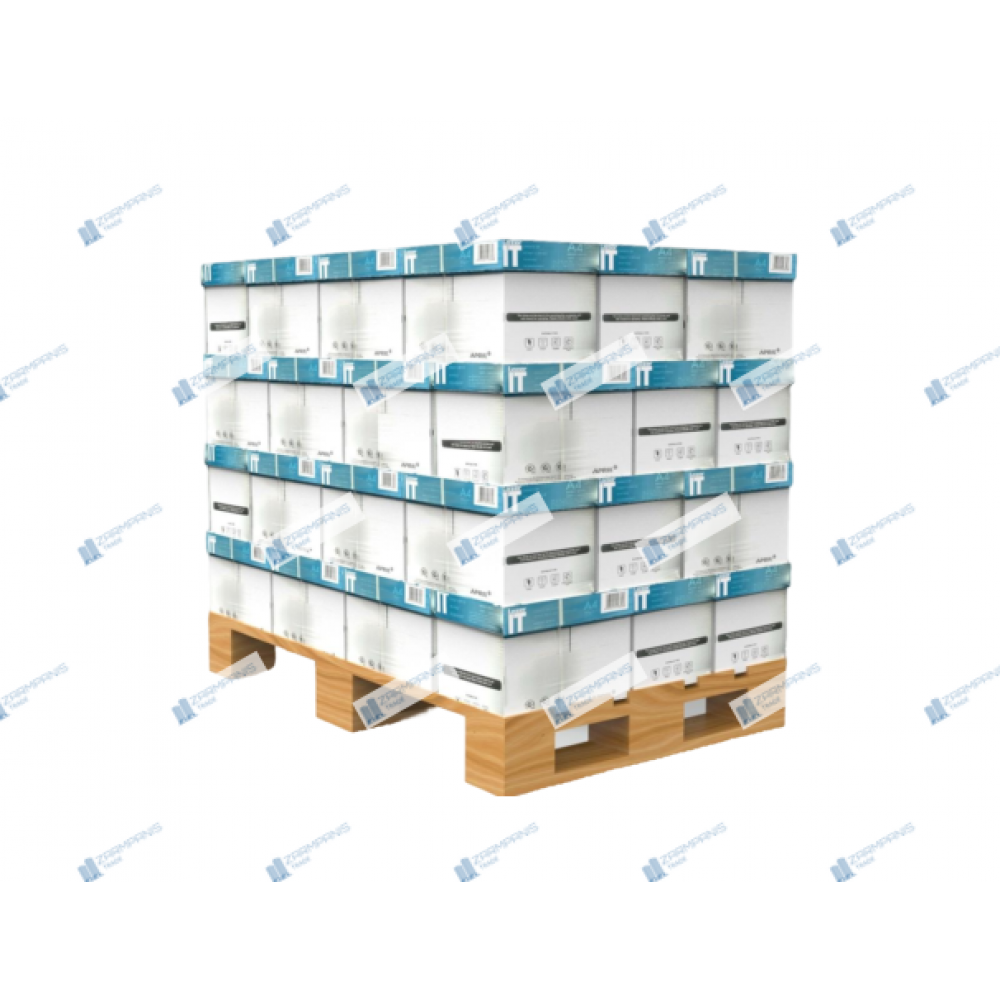 Παλέτα April Lazer IT Χαρτί A4 Εκτύπωσης  80gr/m²  60 Κουτιά x 5 πακέτα x 500 φύλλα