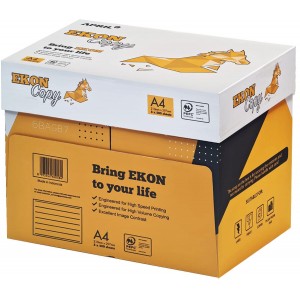 Παλέτα 300 Δεσμίδες April Ekon Χαρτί A4 Εκτύπωσης  80gr/m² 60 Κουτιά x 5 πακέτα x 500 φύλλα Φωτοτυπικό Χαρτί