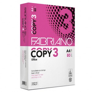 Παλέτα Fabriano Copy 3 Χαρτί A4 Εκτύπωσης  80gr/m²  50 Κουτιά x 5 πακέτα x 500 φύλλα