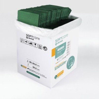 ΟΔΟΝΤ. ΠΕΤΣΕΤΑ SOFT CARE PLUS 3PLY ΣΚΟΥΡΑ ΠΡΑΣΙΝΗ 500 ΤΜΧ.