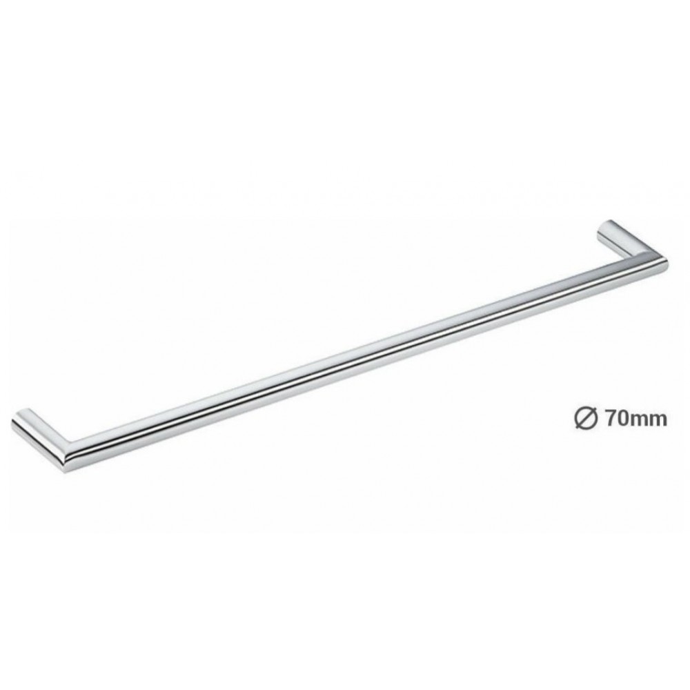 Verdi Lamda Ράγα Μπάνιου Μονή Επιτοίχια Ασημί 301A122 Μήκος: 58cm