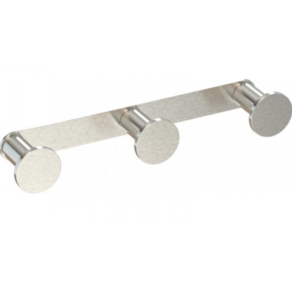 Verdi Omicron Άγκιστρο Μπάνιου Τριπλό ​16.5x2.8cm Nickel Matt 3023278