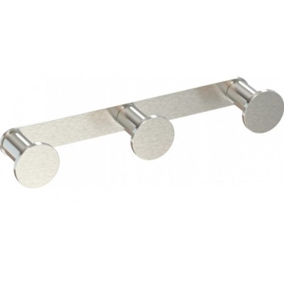 Verdi Omicron Άγκιστρο Μπάνιου Τριπλό ​16.5x2.8cm Nickel Matt 3023278