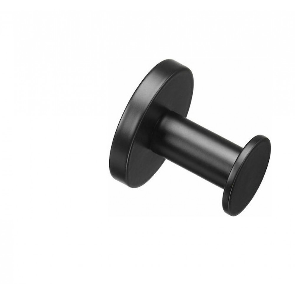 Verdi Omicron Άγκιστρο Μπάνιου Μονό Μαύρο 3020205