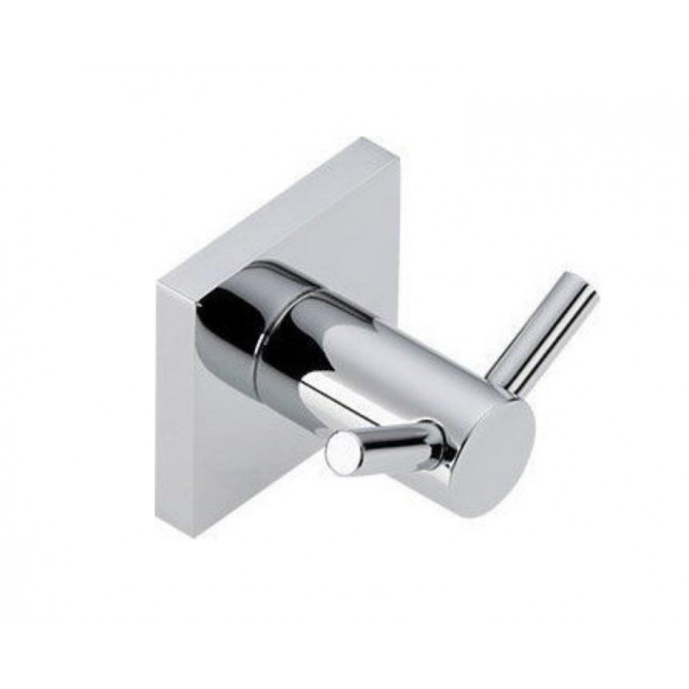 Verdi Delta Άγκιστρο Μπάνιου Διπλό Ασημί 3061222