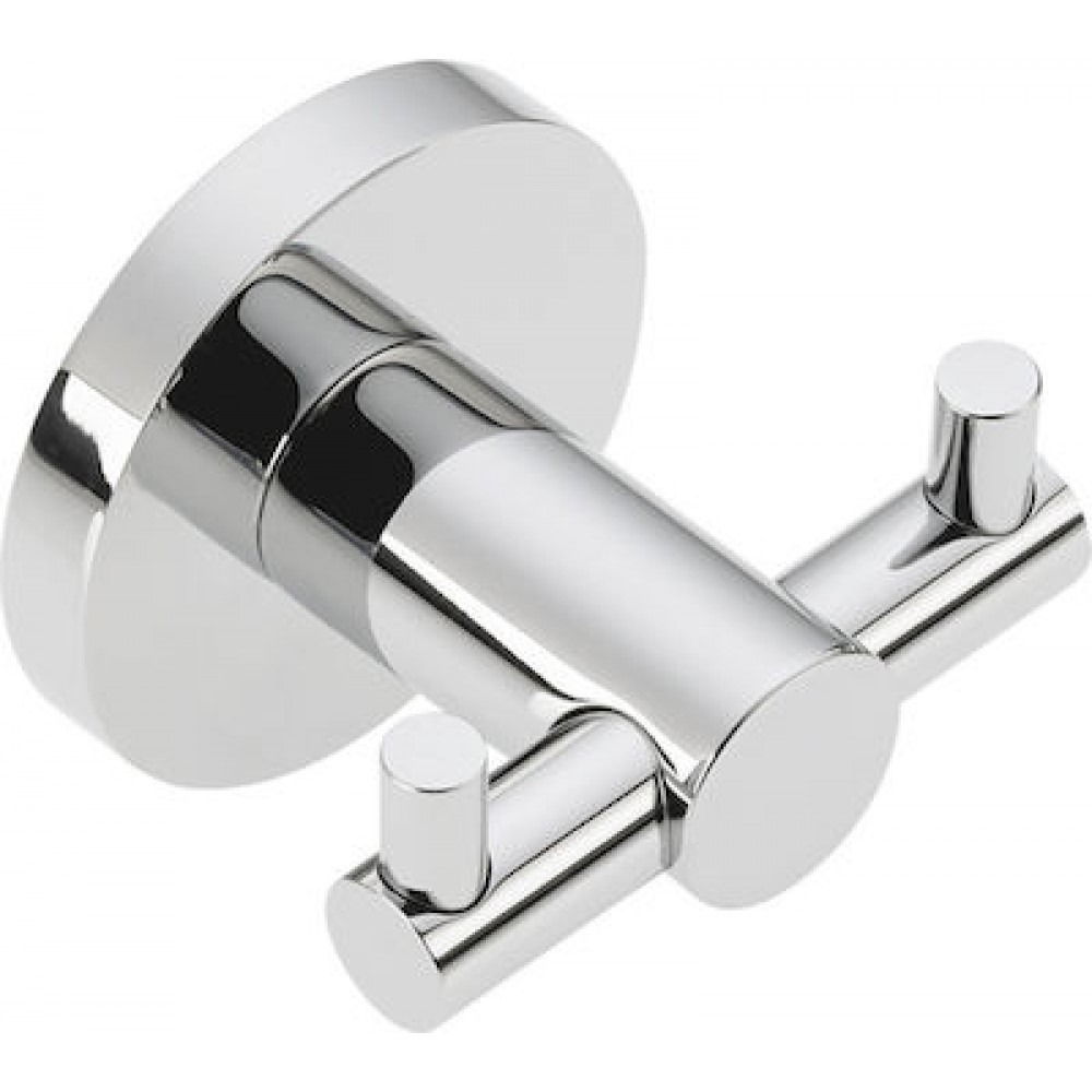 Verdi Sigma Άγκιστρο Μπάνιου Διπλό Ασημί 3032222