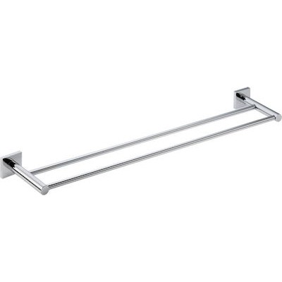 Verdi Delta Ράγα Μπάνιου Διπλή Επιτοίχια Ασημί 3063122 40 cm