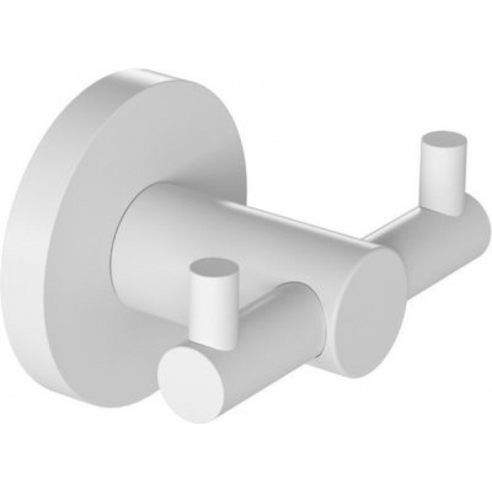 Verdi Sigma Άγκιστρο Μπάνιου Διπλό Λευκό 3032201