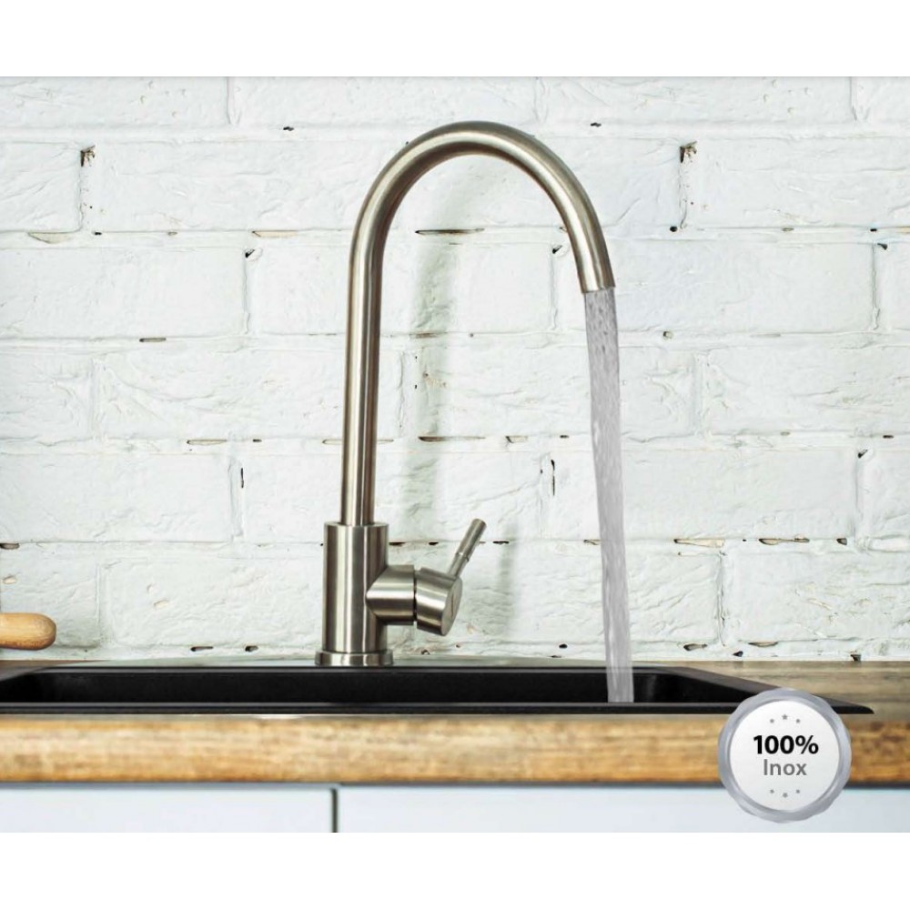 ΜΠΑΤΑΡΙΑ ΚΟΥΖΙΝΑΣ INOX ΜΑΤ HIT SLIM LINE ΚΑΜΠΥΛΩΤΗ 230ΜΜ 21230000007