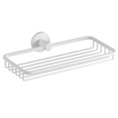 Verdi Omicron 3020701 Σπογγοθήκη Επιτοίχια Μεταλλική White Matt