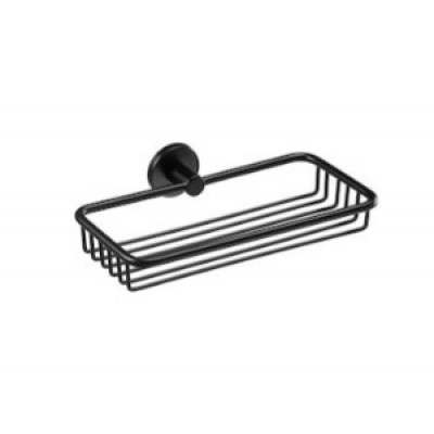 Verdi Omicron 3020705 Σπογγοθήκη Επιτοίχια Μεταλλική Black Matt