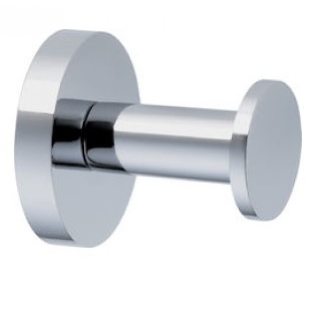 Verdi Omicron Άγκιστρο Μπάνιου Μονό ​4.4x4.4cm Ασημί 3020222