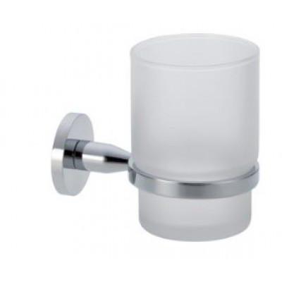 Verdi Omicron 3020522 Ποτηροθήκη Επιτοίχια Γυάλινη Ασημί