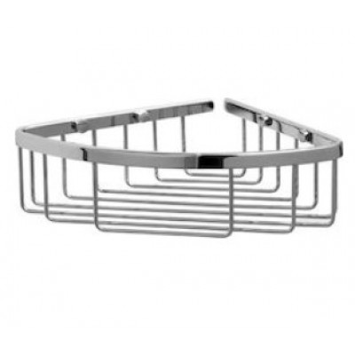 Verdi 9020322 Γωνιακή Σπογγοθήκη Επιτοίχια Inox Ασημί 