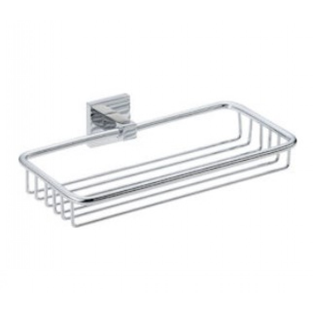 Verdi Cube 3070722 Σπογγοθήκη Επιτοίχια Inox Ασημί