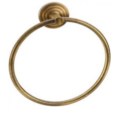 Verdi Brass Κρίκος Μπάνιου Μονός ​19x22cm Μπρονζέ 3080366