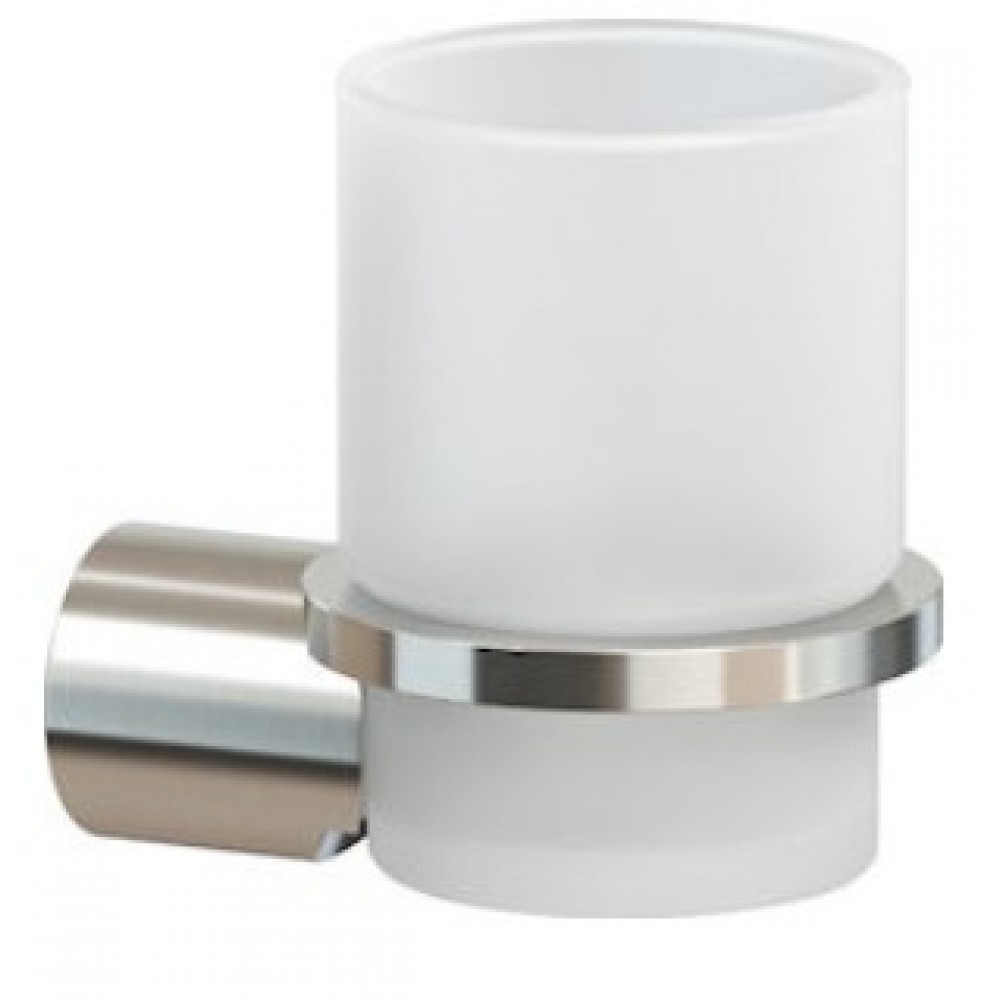 Verdi 3010578 Ποτηροθήκη Επιτοίχια Γυάλινη NICKEL MATT