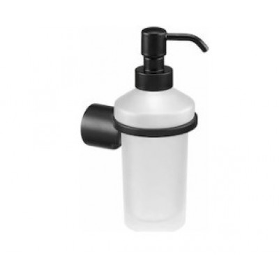 Verdi Lamda 3010005 Επιτοίχιο Dispenser Γυάλινο Μαύρο