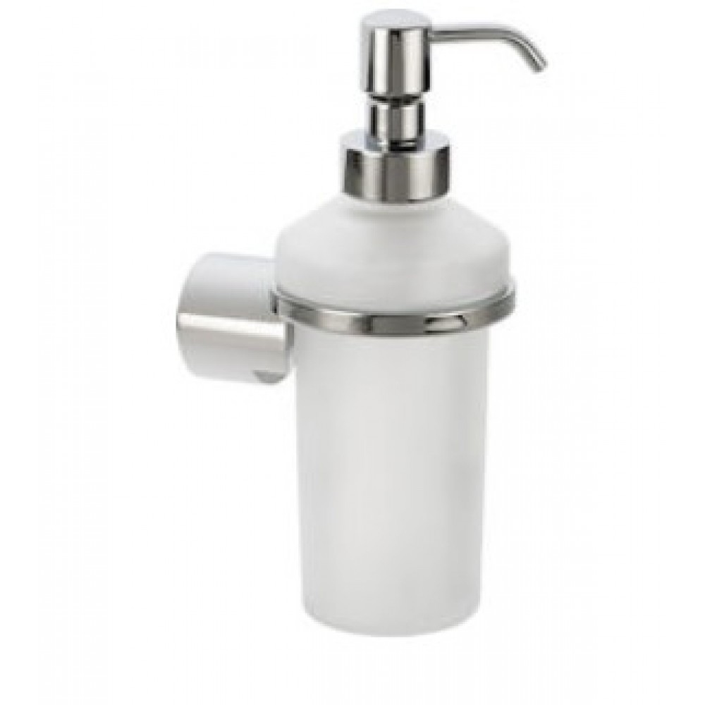 Verdi Lamda 3010022 Επιτοίχιο Dispenser Γυάλινο Ασημί