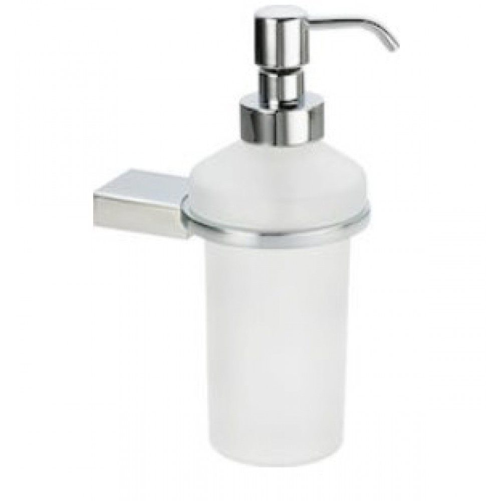 Verdi Omega 3000022 Επιτοίχιο Dispenser Γυάλινο Ασημί