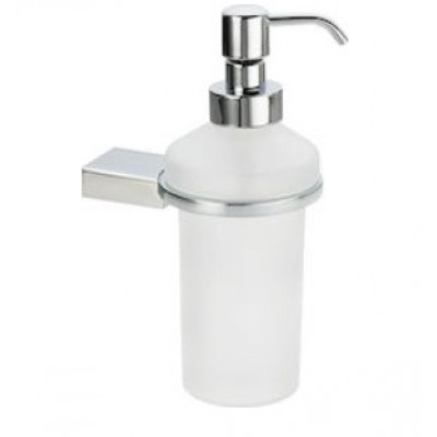 Verdi Omega 3000022 Επιτοίχιο Dispenser Γυάλινο Ασημί