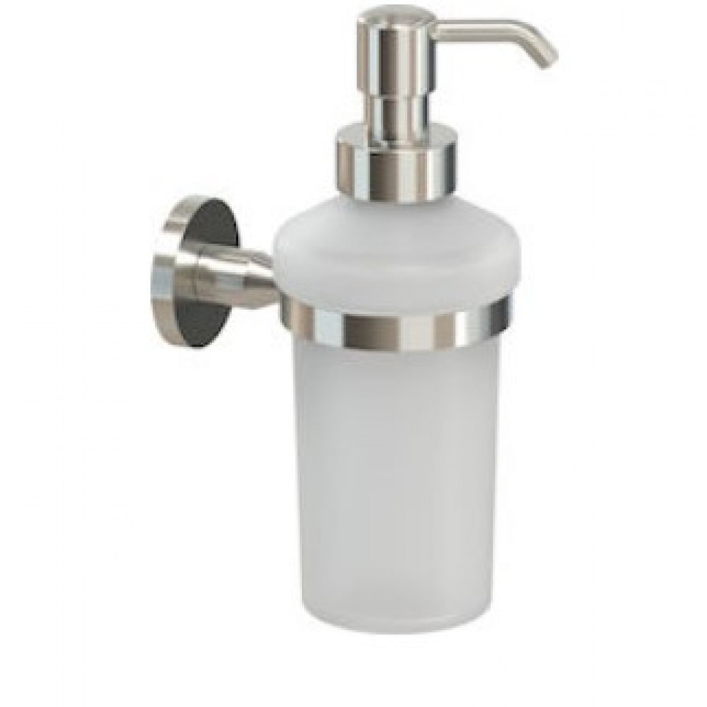 Verdi Omicron 3020078 Επιτοίχιο Dispenser Γυάλινο Ασημί