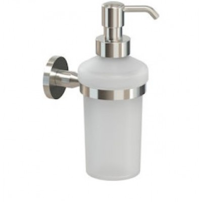 Verdi Omicron 3020078 Επιτοίχιο Dispenser Γυάλινο Ασημί