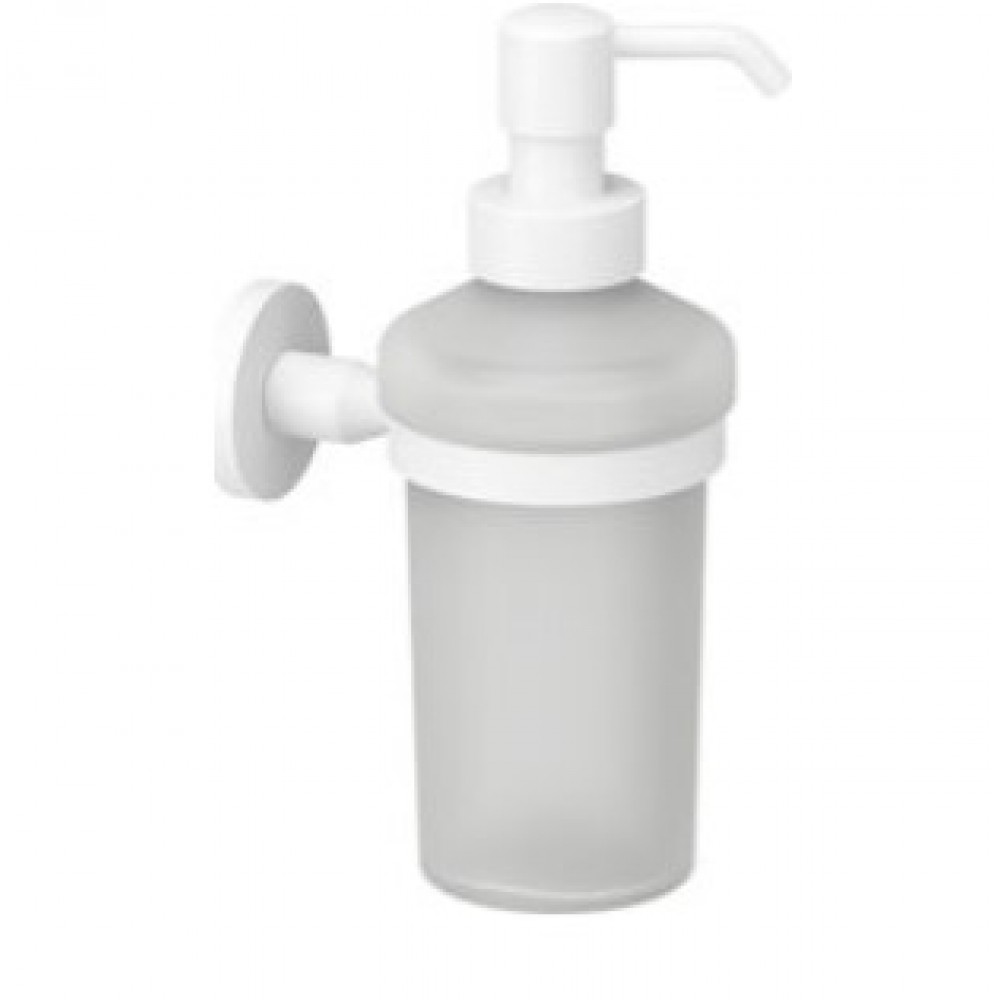 Verdi Omicron 3020001 Επιτοίχιο Dispenser Γυάλινο Λευκό