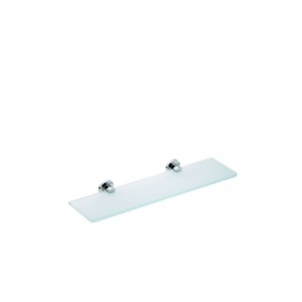 Verdi Omicron 3020822 Επιτοίχια Ραφιέρα Μπάνιου Γυάλινη με 1 Ράφι 40x12.5x4.4cm