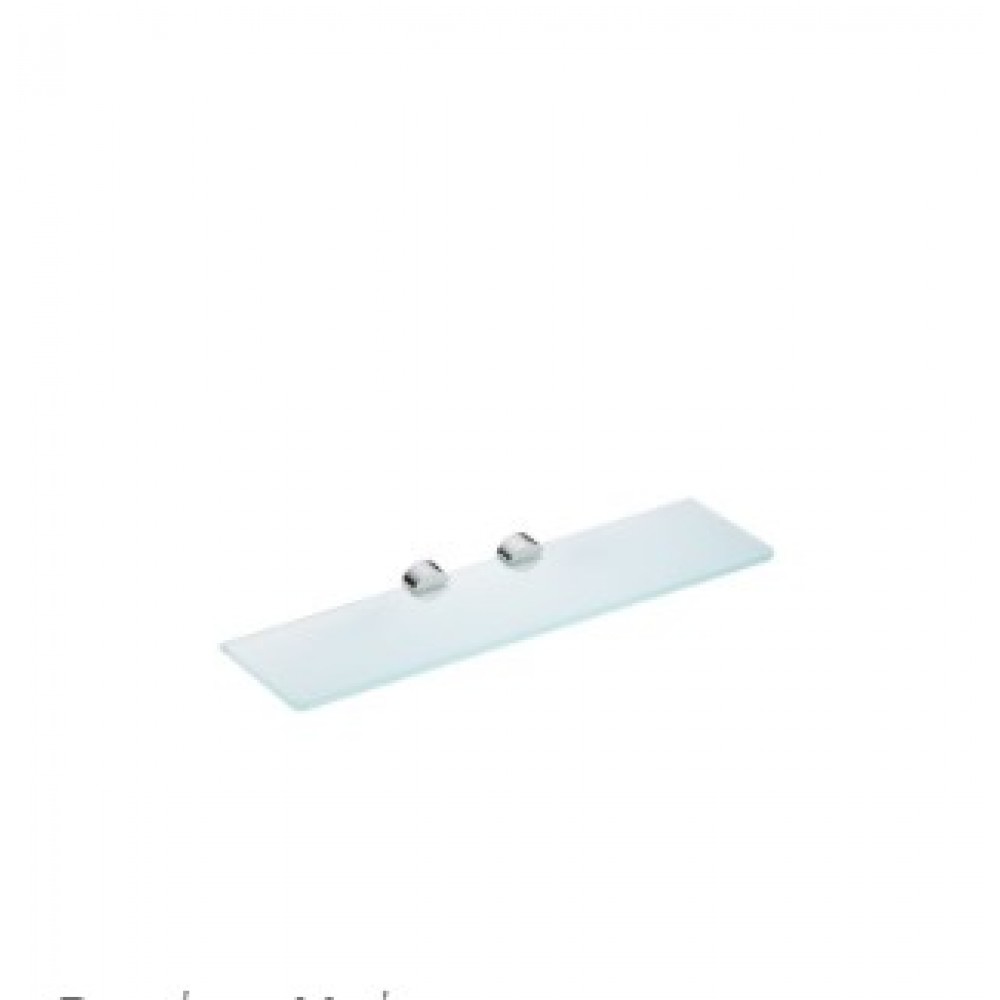 Verdi Lamda 3010822 Επιτοίχια Ραφιέρα Μπάνιου Γυάλινη με 1 Ράφι 40x11.5x3.8cm