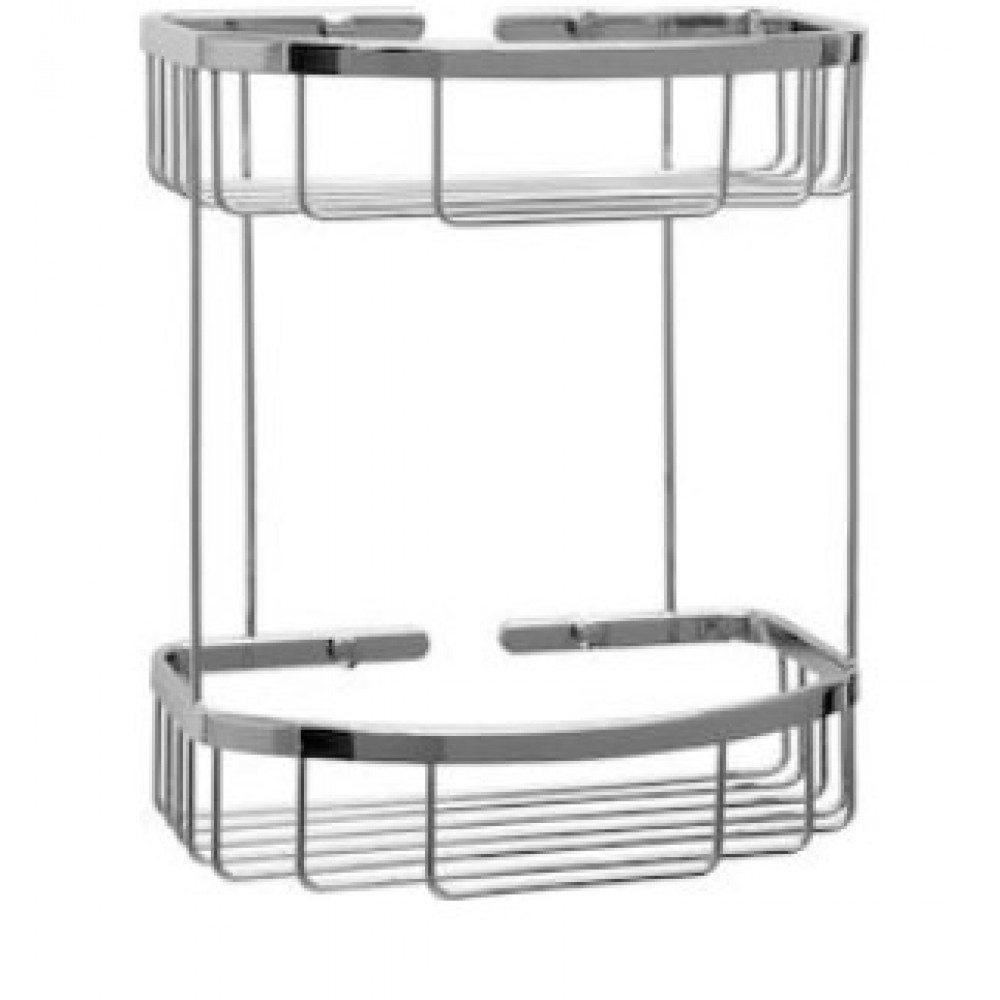 Verdi 9021422 Σπογγοθήκη Επιτοίχια Inox Ασημί