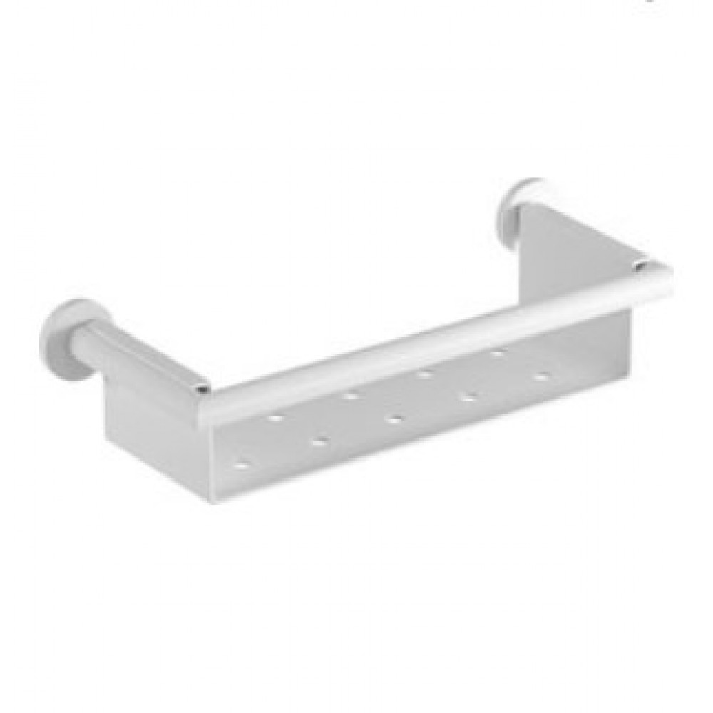 Verdi Omicron 3024701 Σπογγοθήκη Επιτοίχια Μεταλλική White Matt