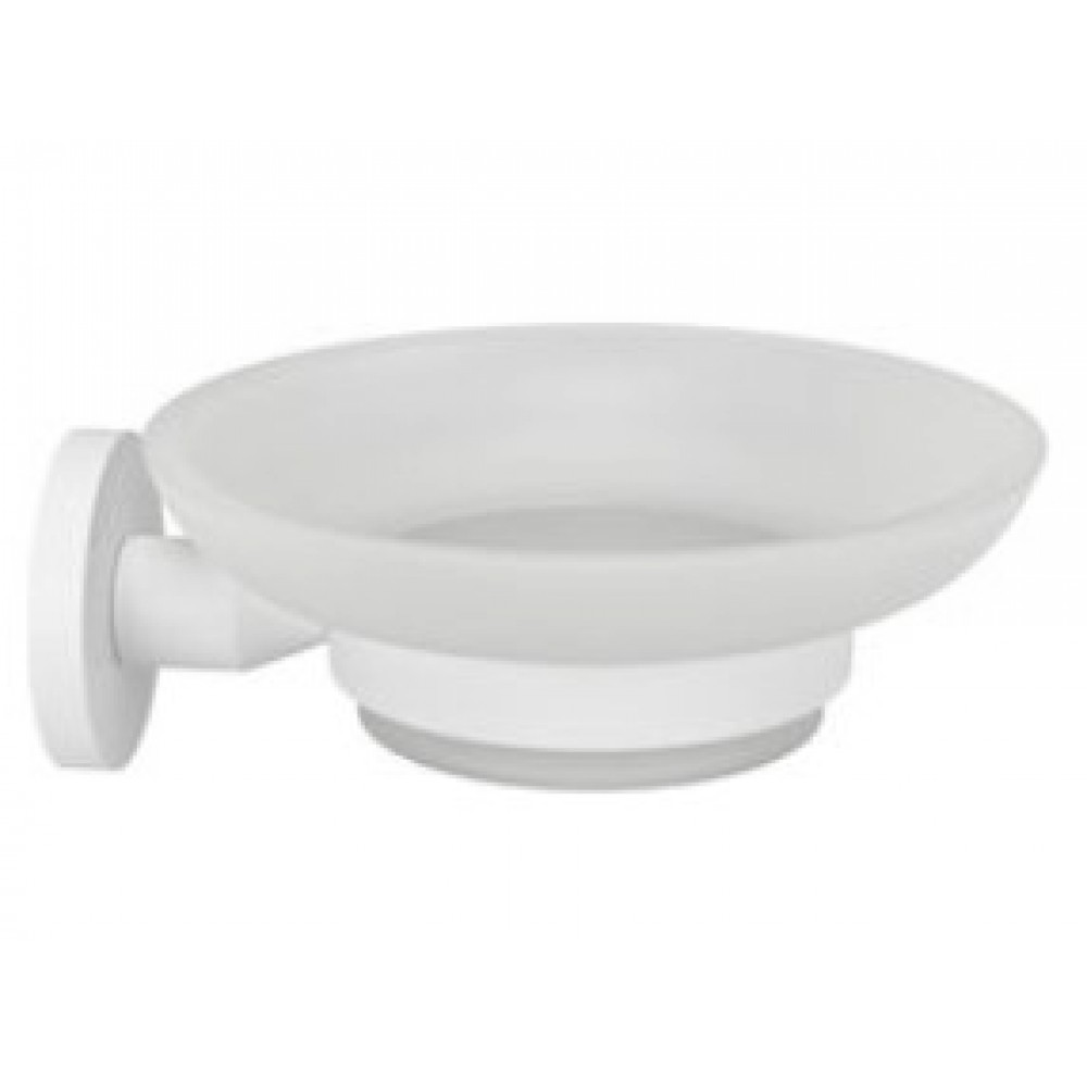 Verdi Sigma 3030601 Σαπουνοθήκη Επιτοίχια Γυάλινη White Matt