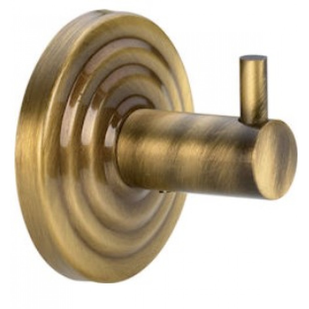 Verdi Brass Άγκιστρο Μπάνιου Μονό ​5.8x5.8cm Μπρονζέ 3080266