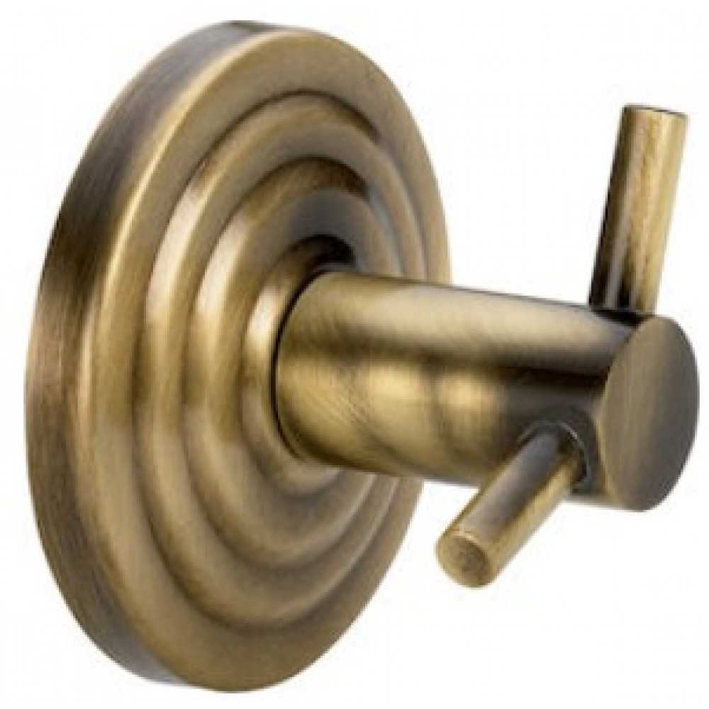 Verdi Brass Άγκιστρο Μπάνιου Διπλό ​5.8x5.8cm Μπρονζέ 3081266