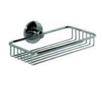 Verdi Astro 0060722 Σπογγοθήκη Επιτοίχια χρωμέ Ασημί