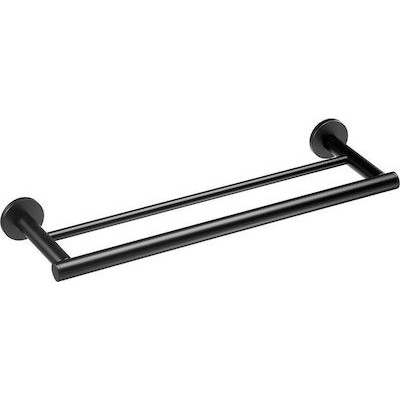 Verdi Omicron Ράγα Μπάνιου Διπλή Επιτοίχια Black Matt 3022105