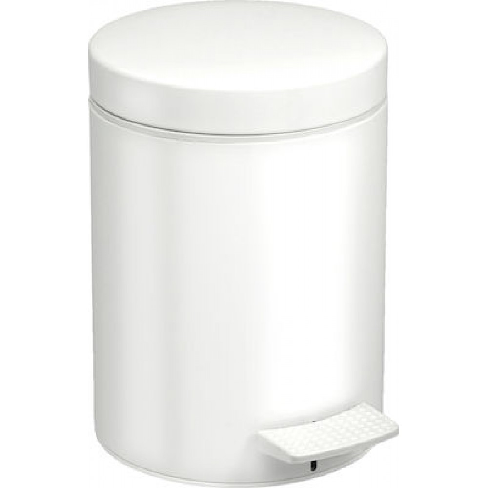 Verdi 5910101 Μεταλλικό Καλαθάκι Μπάνιου 5lt Λευκό