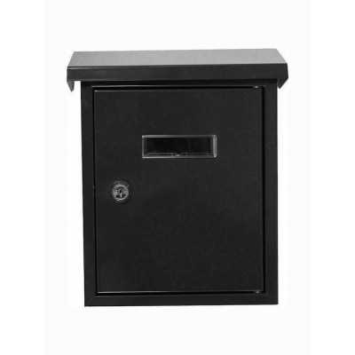 Γραμματοκιβώτιο Εξωτερικού Χώρου Γαλβανιζέ 25,5 Χ 19,2 Χ 6 cm (Μαύρο)